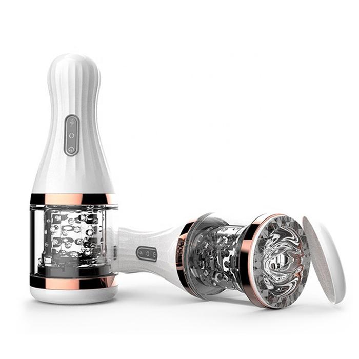 Automatic rotating four-dimensional space masturbation cup