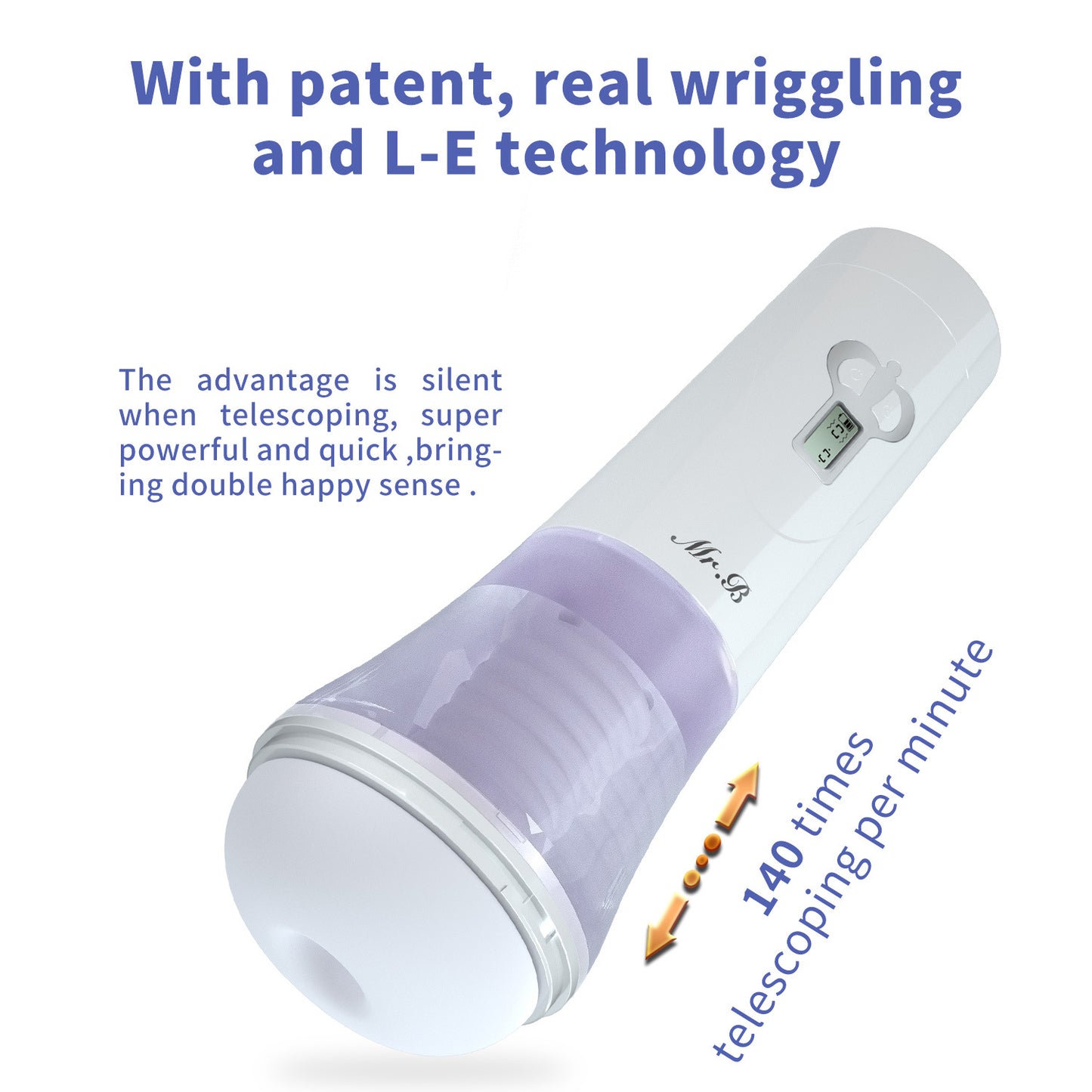 AT-MAX 4D Transparent Channel Powerful Automated Stroker