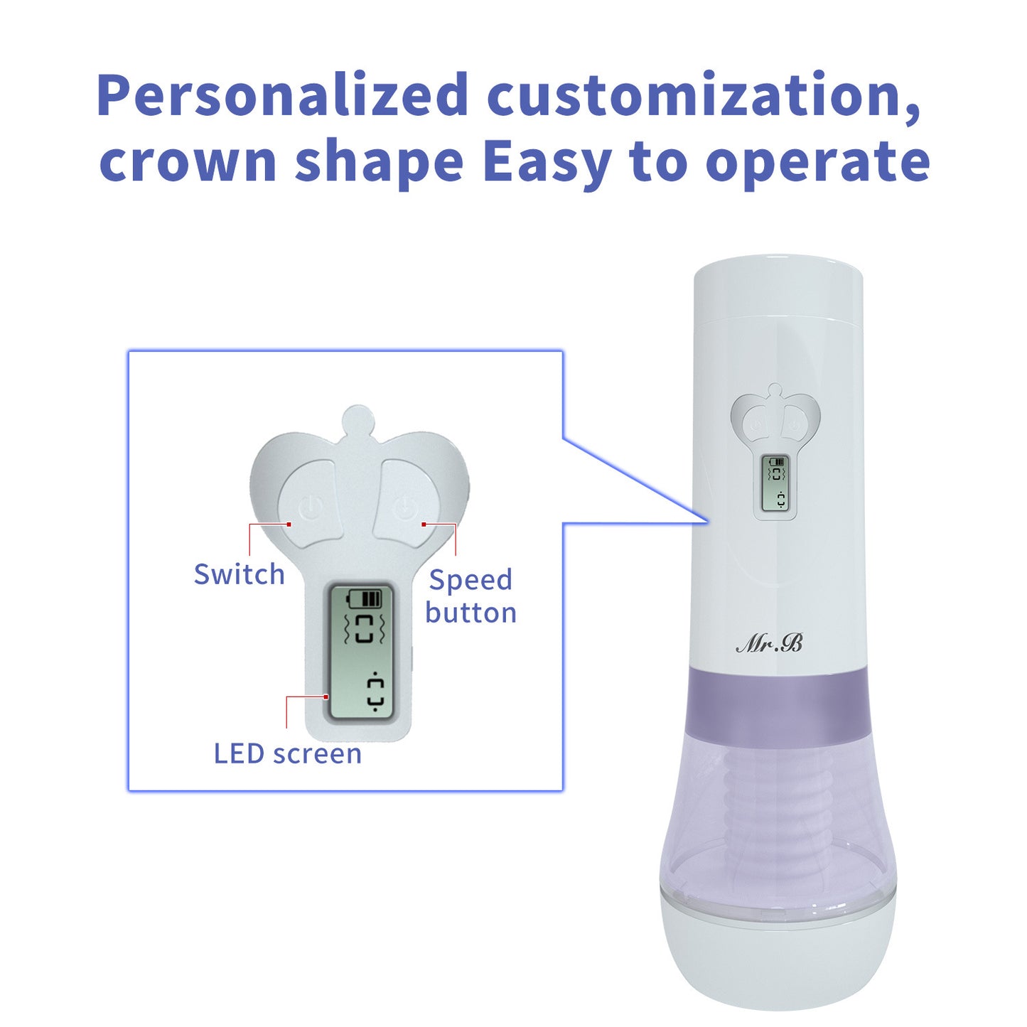 AT-MAX 4D Transparent Channel Powerful Automated Stroker