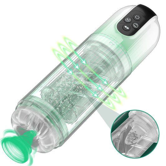 7 Rotating & Vacuum Suction Oral Sex Automatic Male Masturbator Cup