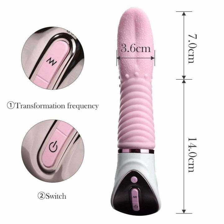 10 Vibration Modes Soft Clitoral Tongue Vibrator