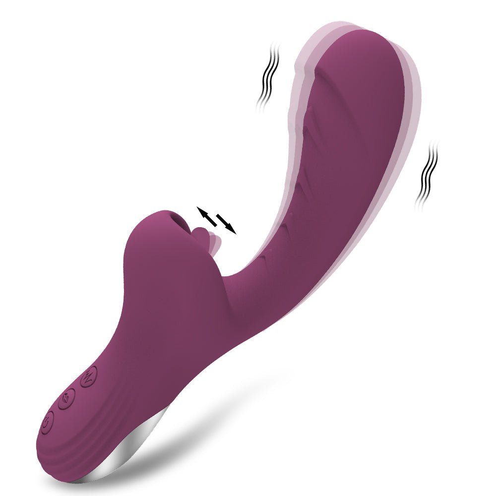 Tongue Licking Dildo Vibrators With 10 Licking & Vibrating Sex Toys for Women Couple Pleasure Clit Clitoris Stimulator