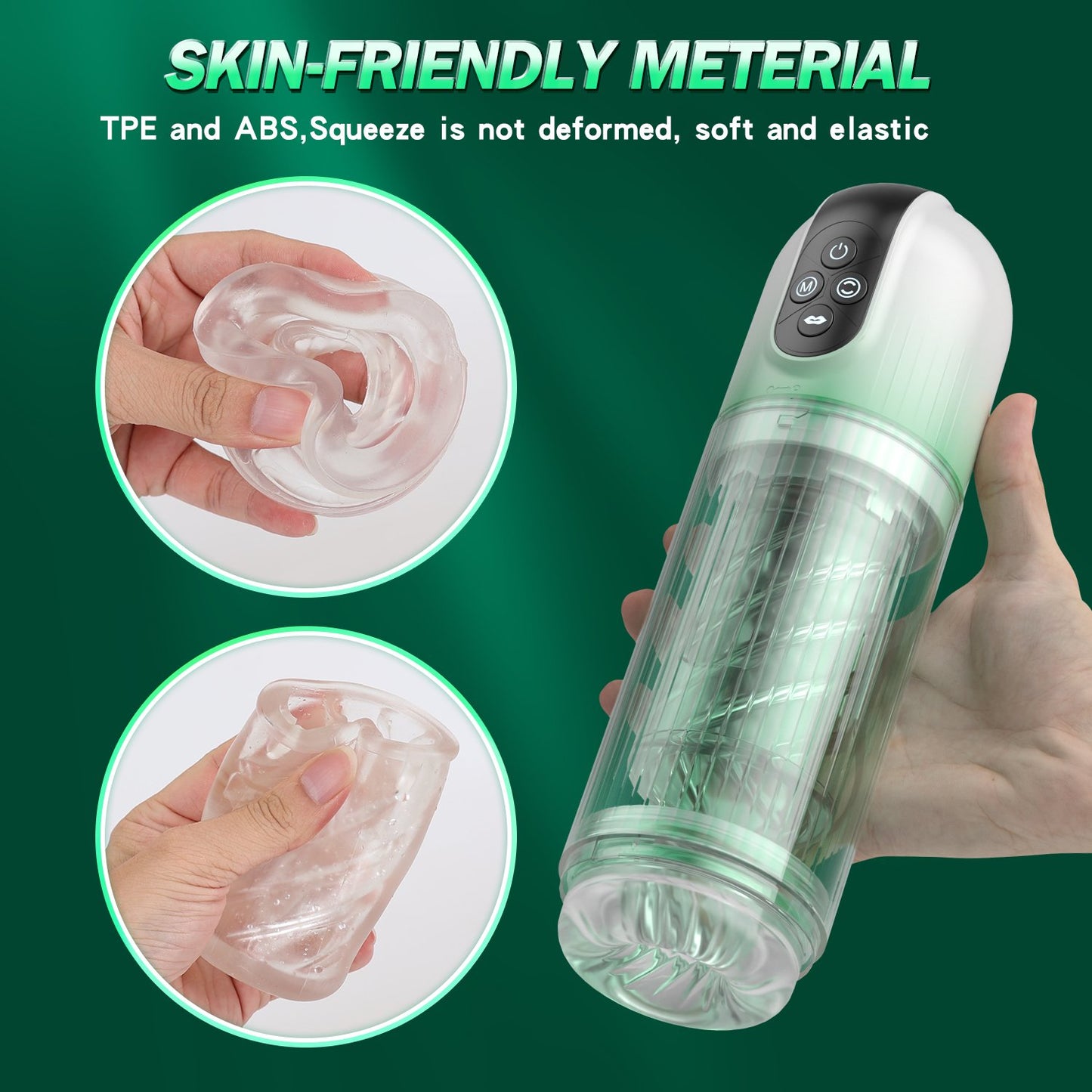 7 Rotating & Vacuum Suction Oral Sex Automatic Male Masturbator Cup
