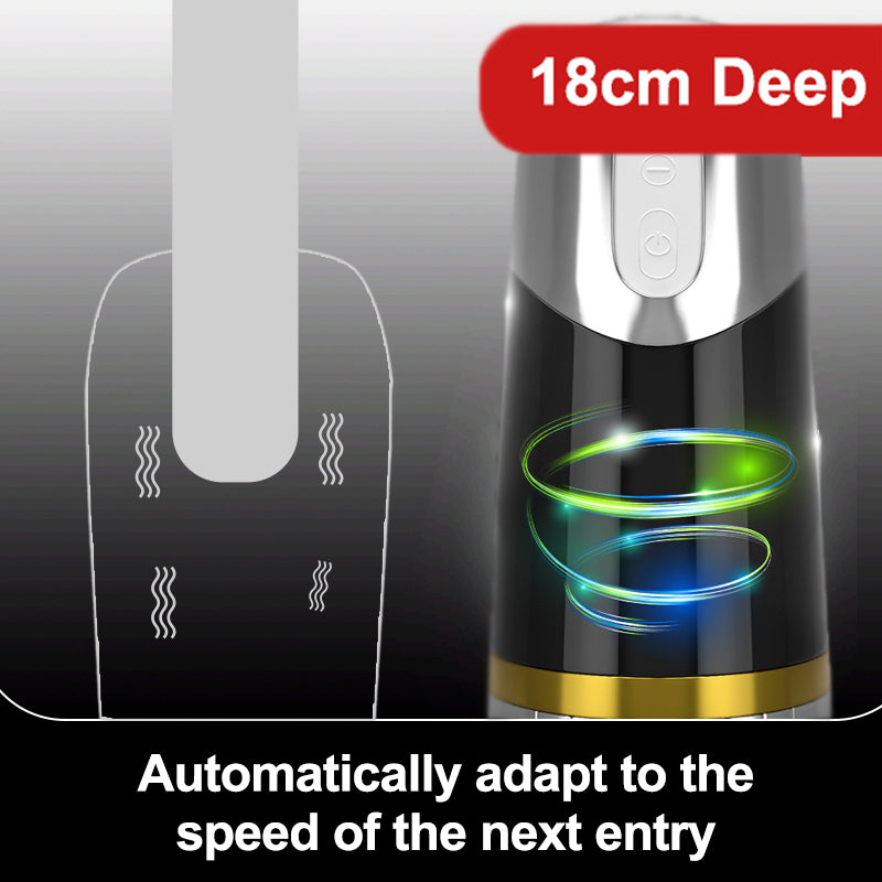 Electric Automatic Pulse Vibrating Soft Silicone Mute Erotic Masturbator