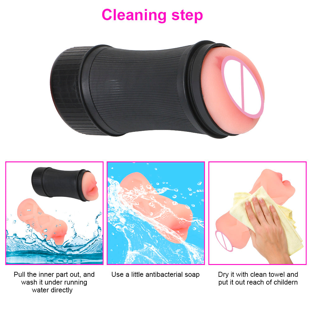 2 In 1 Vagina Oral Sex Masturbation Cup