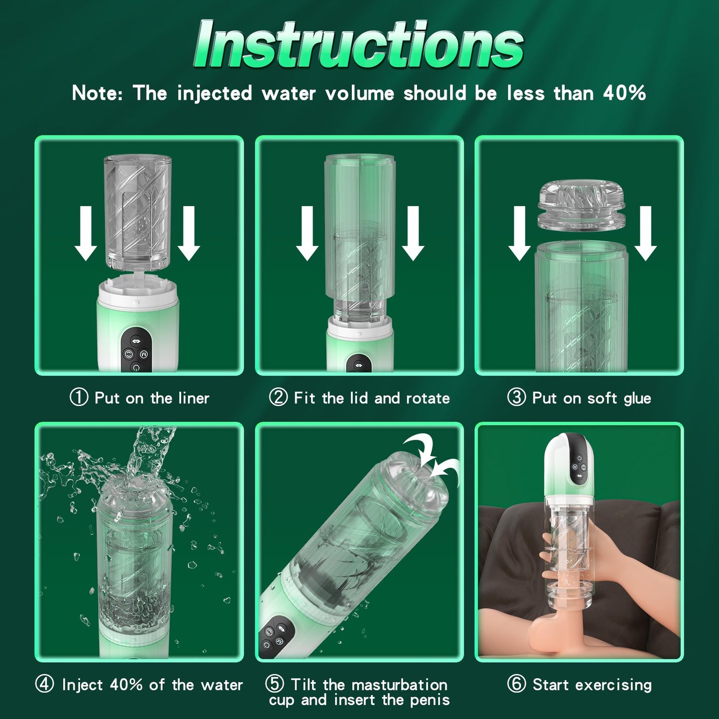 7 Rotating & Vacuum Suction Oral Sex Automatic Male Masturbator Cup