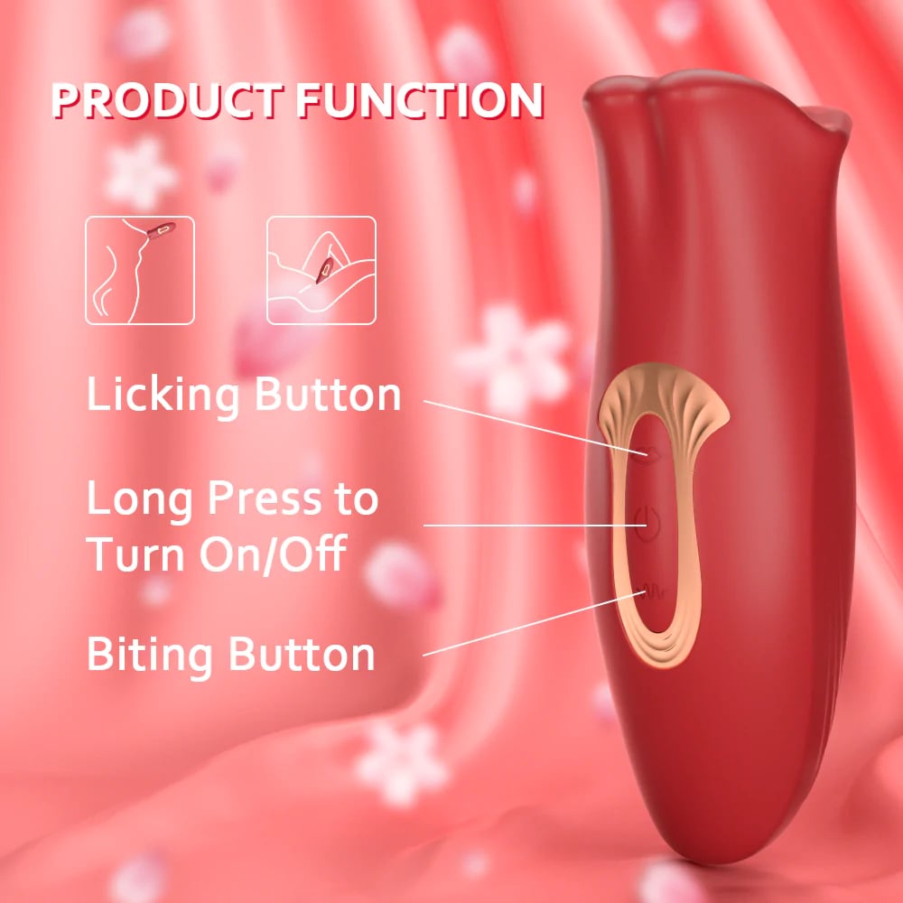 Dreamjuice 10 Biting & 5 Vibrating Modes Vibrator for Nipple Clit Stimulation