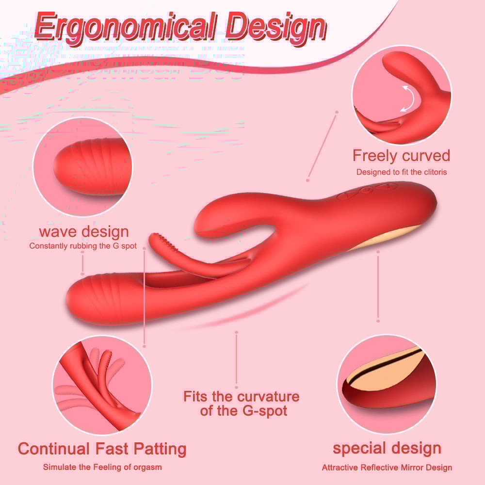 Dreampat G Spot Tapping and Vibrating Rabbit Vibrator