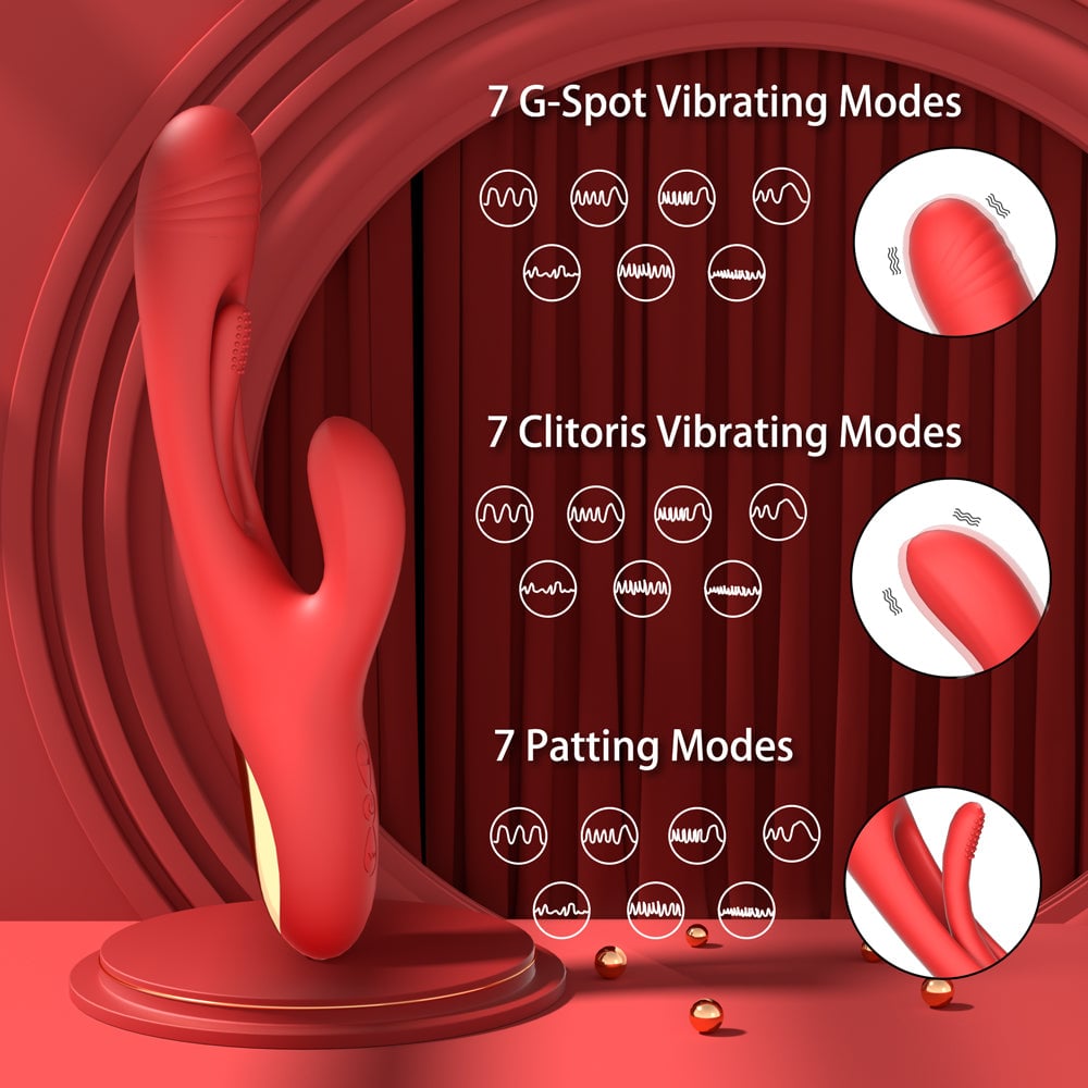 Dreampat G Spot Tapping and Vibrating Rabbit Vibrator