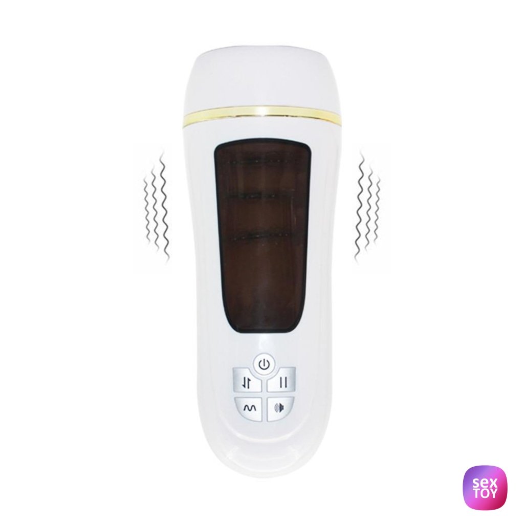 Male Masturbator 5 Speed Telescopic Vibration Voice Environment