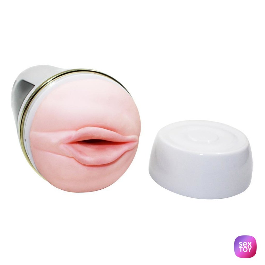Male Masturbator 5 Speed Telescopic Vibration Voice Environment
