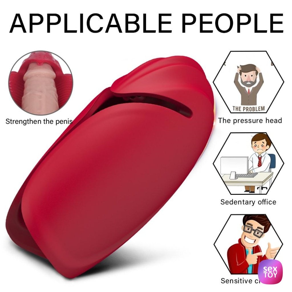 Mute Design Male Masturbator Vibration Penis Exercise