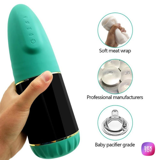 Rotation Suction Male Masturbators Real Person Voice Rechargeable