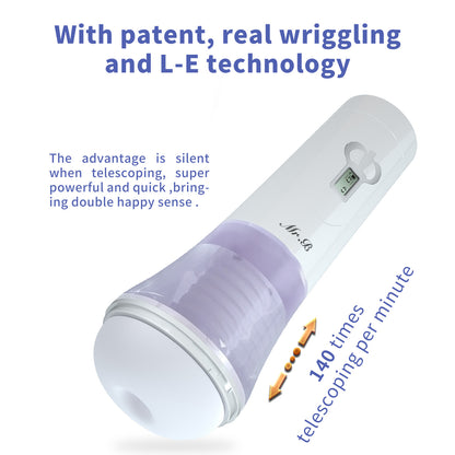 AT-MAX 4D Transparent Channel Powerful Automated Stroker