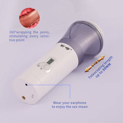 AT-MAX 4D Transparent Channel Powerful Automated Stroker