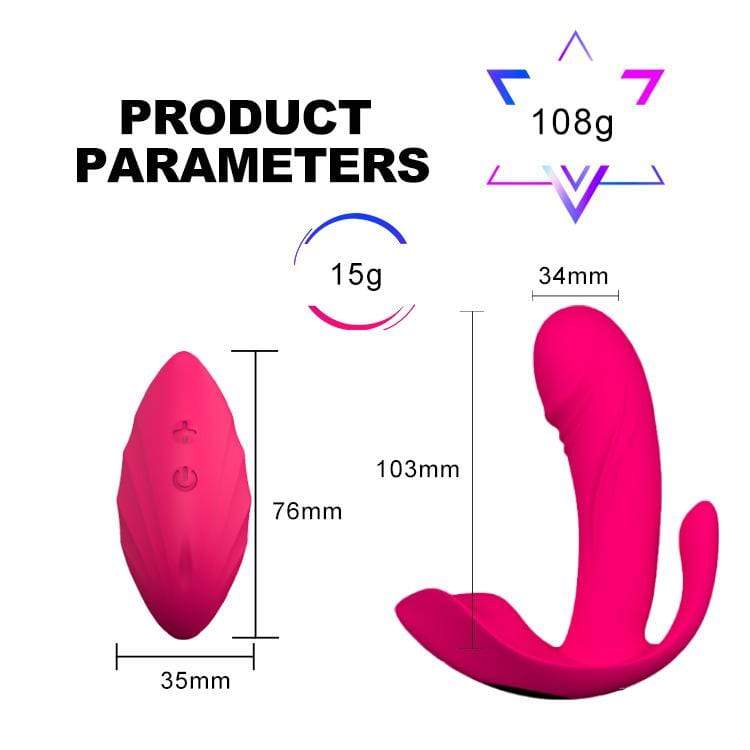 Invisible Wearable Vibrator Clitoris Vagina Anus Stimulator Adult Toy
