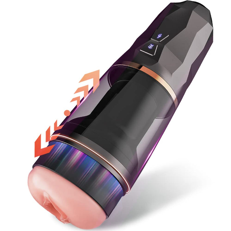 7 Thrusting Modes Vaginal Realistic Textured Male Masturbator Cup