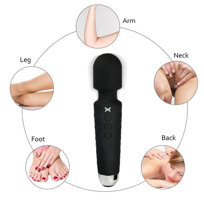 8 Speeds 20 Frequency vibrating AV Magic Wand Massager
