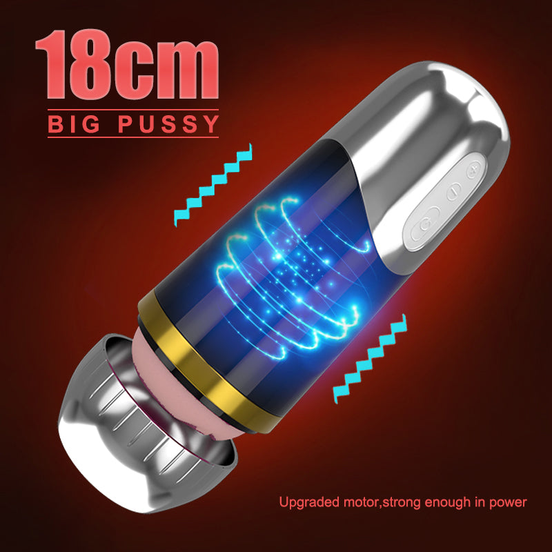 Electric Automatic Pulse Vibrating Soft Silicone Mute Erotic Masturbator
