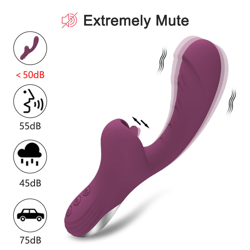 Tongue Licking Dildo Vibrators With 10 Licking & Vibrating Sex Toys for Women Couple Pleasure Clit Clitoris Stimulator
