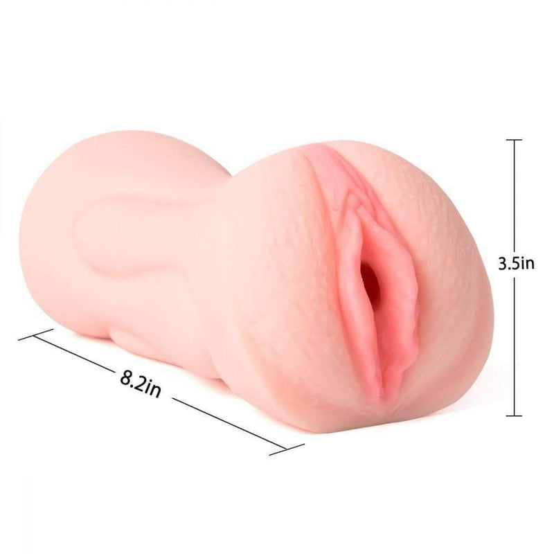 8.2" 2-in-1 Realistic Mouth Clitoris Masturbation Pocket Pussy